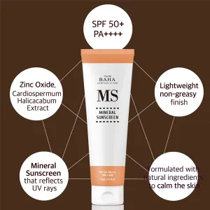 Cos De Baha MS Mineral Sunscreen SPF 50+ PA++++ Cream 45ml	